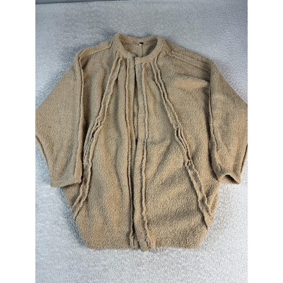 Free People Sweater Womens Small Oversized Textured Boho Pullover Cozy OB1143865 - Picture 1 of 5